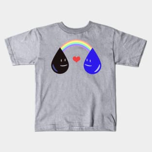 Opposites Attract - Oil & Water makes a Rainbow! Kids T-Shirt